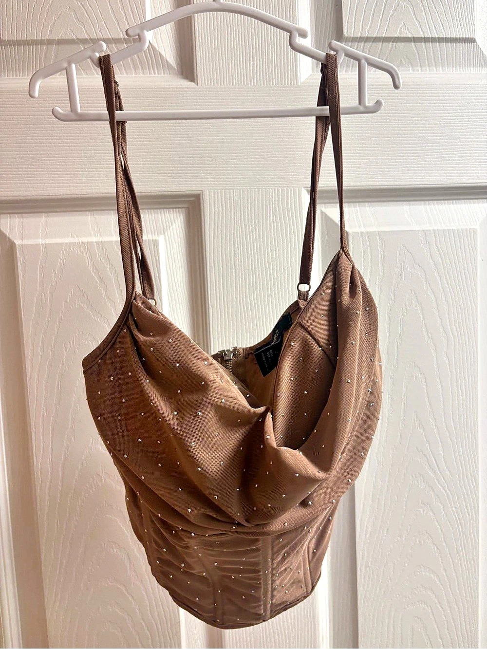 Ribbed Tops Bundle in Brown, Black & Pink